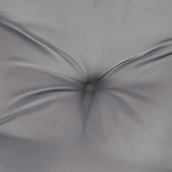 vidaXL Bänkdyna för trädgården grå 100x50x7 cm oxfordtyg