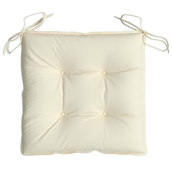 vidaXL Stolsdynor 2 st gräddvit 40x40x7 cm oxfordtyg
