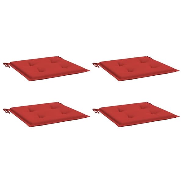 vidaXL Stolsdynor 4 st röd 50x50x3 cm oxfordtyg
