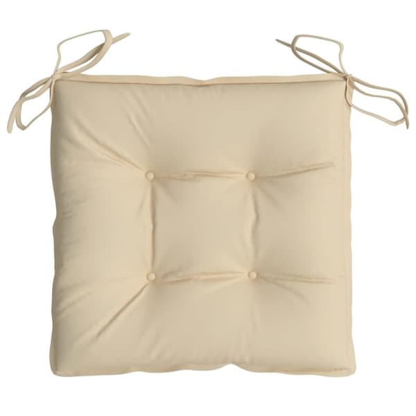 vidaXL Stolsdynor 4 st beige 50x50x7 cm oxfordtyg