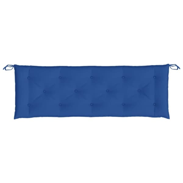 vidaXL Bänkdyna för trädgården blå 150x50x7 cm oxfordtyg