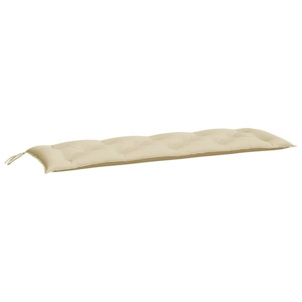 vidaXL Bänkdyna för trädgården beige 150x50x7 cm oxfordtyg