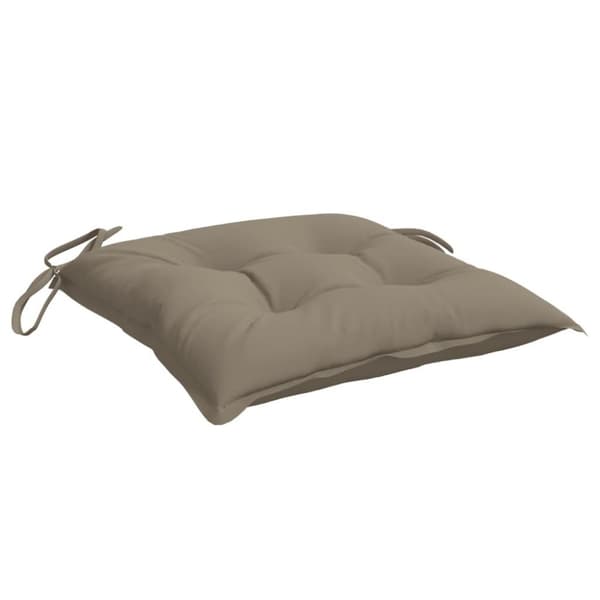 vidaXL Stolsdynor 4 st taupe 40x40x7 cm oxfordtyg