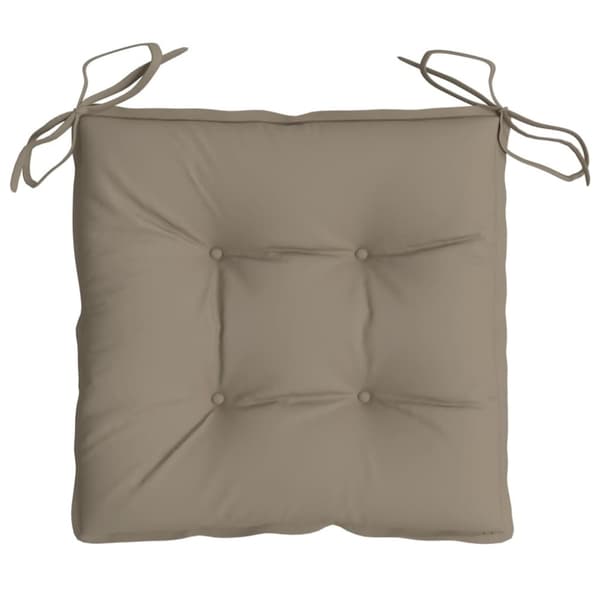 vidaXL Stolsdynor 6 st taupe 50x50x7 cm oxfordtyg