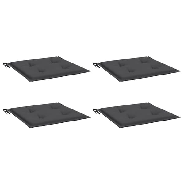 vidaXL Stolsdynor 4 st antracit 50x50x3 cm oxfordtyg