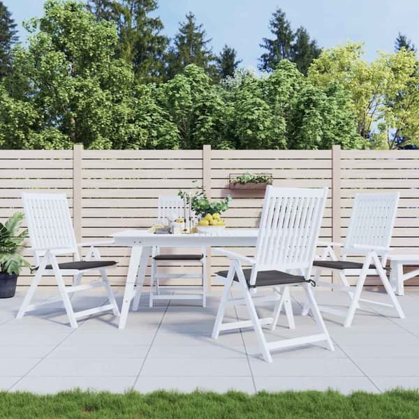 vidaXL Stolsdynor 4 st antracit 50x50x3 cm oxfordtyg