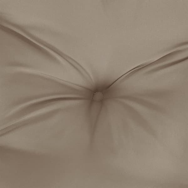 vidaXL stolehynder 4 stk. 40x40x7 cm oxfordstof gråbrun