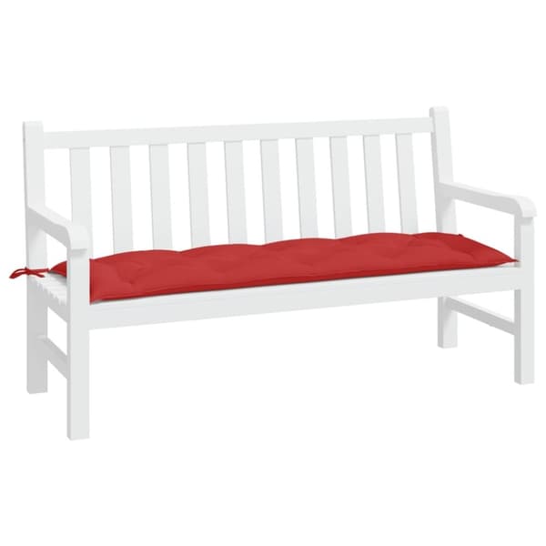vidaXL hynde til havebænk 150x50x7 cm oxfordstof rød