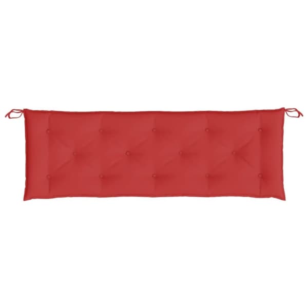 vidaXL hynde til havebænk 150x50x7 cm oxfordstof rød