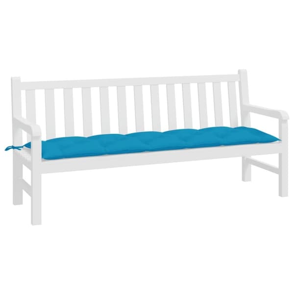 vidaXL hynde til havebænk 180x50x7 cm oxfordstof lyseblå