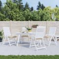 Miniatyrbillede 8 af 8: vidaXL stolehynder 4 stk. 40x40x7 cm oxfordstof beige