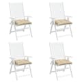 Miniatyrbillede 2 af 8: vidaXL stolehynder 4 stk. 40x40x7 cm oxfordstof beige