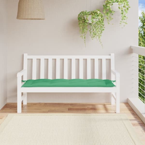 vidaXL hynde til havebænk 150x50x7 cm oxfordstof grøn