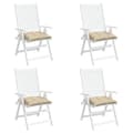 Miniatyrbillede 3 af 8: vidaXL stolehynder 4 stk. 50x50x7 cm oxfordstof beige