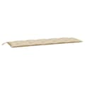 Miniatyrbillede 2 af 7: vidaXL hynde til havebænk 180x50x7 cm oxfordstof beige