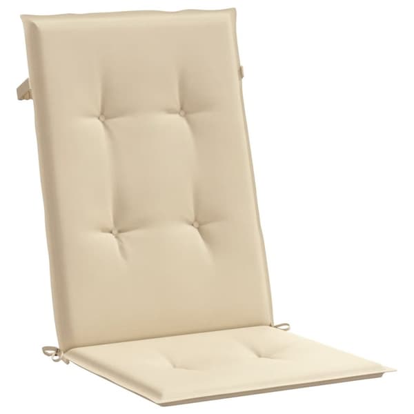 vidaXL Stolsdynor 6 st beige 120x50x3 cm tyg