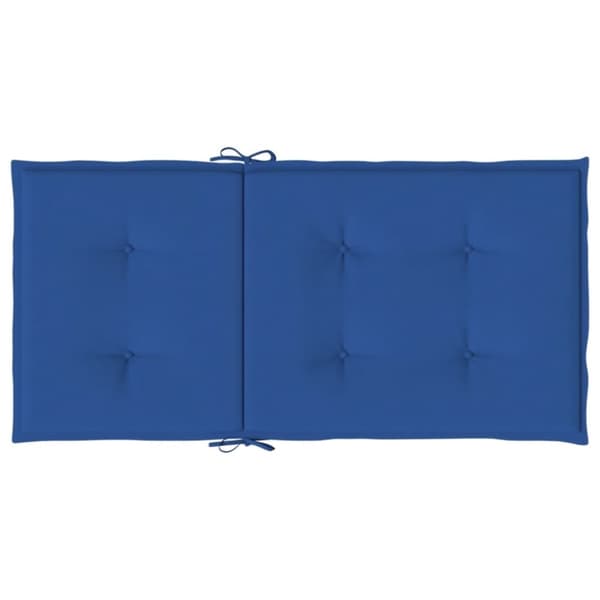 vidaXL stolehynde m. lav ryg 4 stk. 100x50x3 cm oxfordstof kongeblå