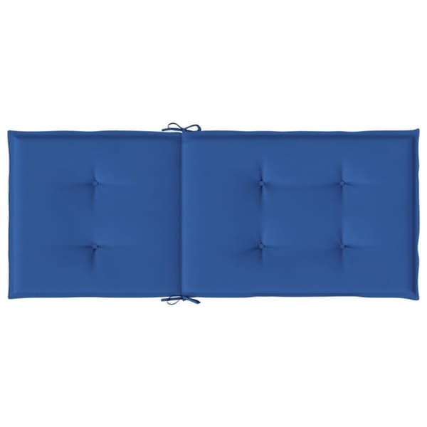 vidaXL stolehynder m. høj ryg 4 stk. 120x50x3 cm stof kongeblå