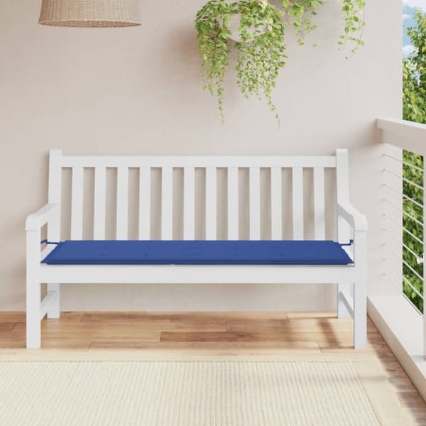 vidaXL hynde til havebænk 150x50x3 cm oxfordstof kongeblå