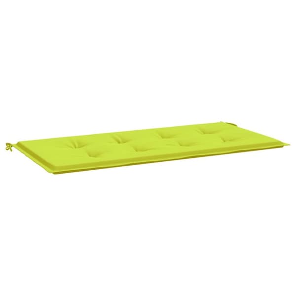 vidaXL hynde til havebænk 120x50x3 cm oxfordstof lysegrøn