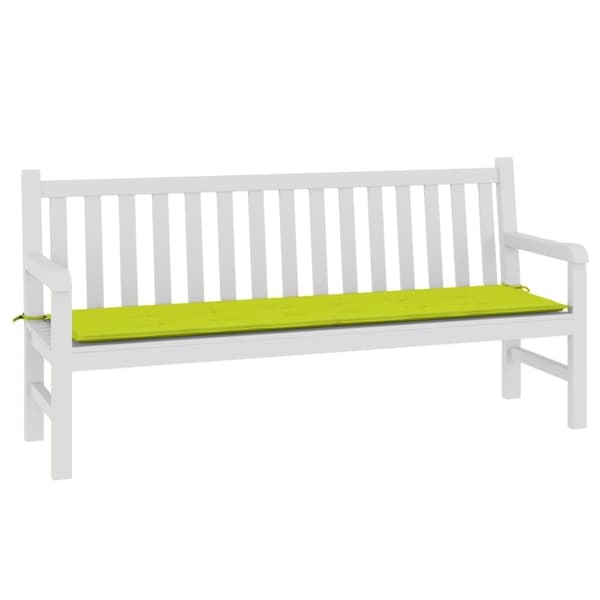 vidaXL hynde til havebænk 180x50x3 cm oxfordstof lysegrøn