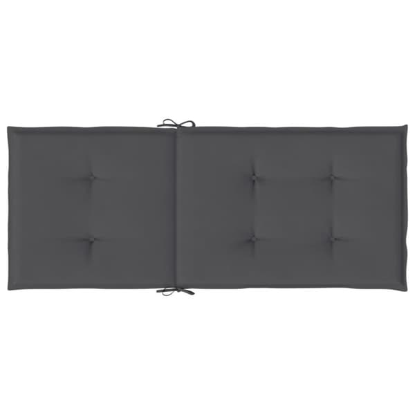 vidaXL stolehynder m. høj ryg 6 stk. 120x50x3 cm stof antracitgrå