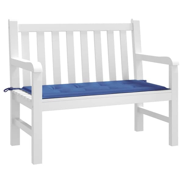 vidaXL Bänkdyna för trädgården kungsblå 120x50x3 cm oxfordtyg