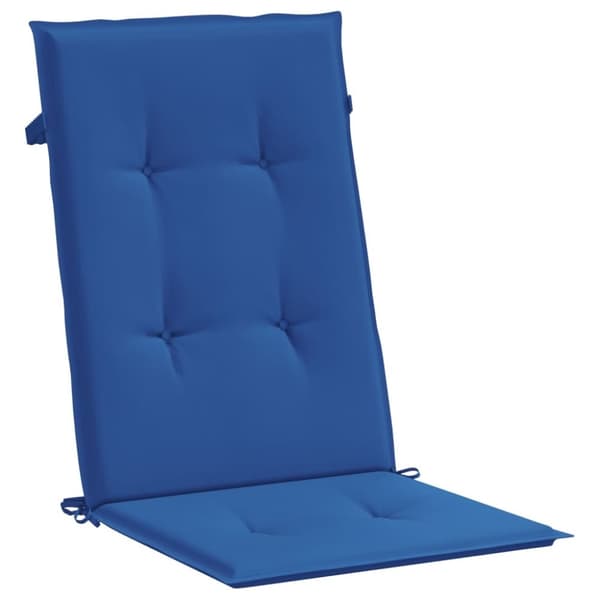 vidaXL Stolsdynor 2 st kungsblå 120x50x3 cm tyg