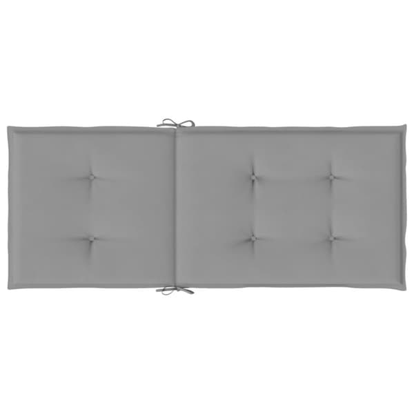 vidaXL stolehynder m. høj ryg 6 stk. 120x50x3 cm stof grå