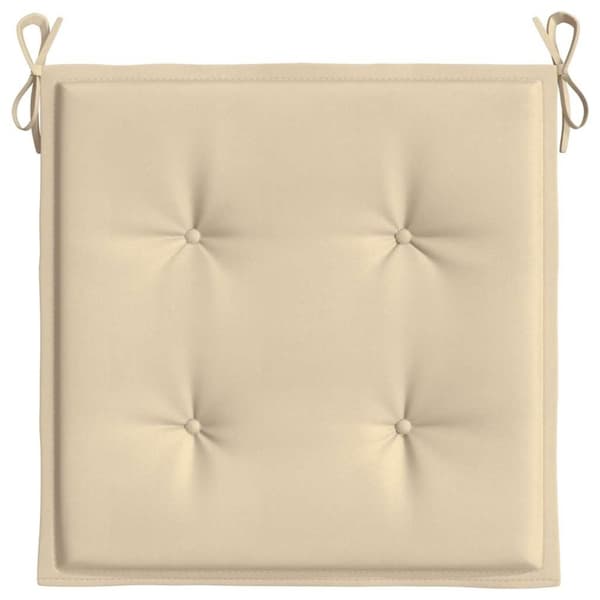 vidaXL hynder til havestol 6 stk. 50x50x3 cm oxfordstof beige
