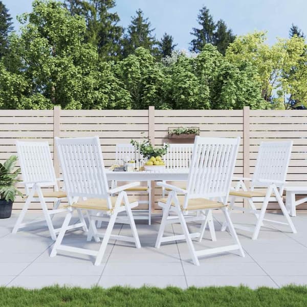 vidaXL hynder til havestol 6 stk. 50x50x3 cm oxfordstof beige
