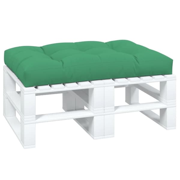 vidaXL pallehynde 120x80x12 cm stof grøn