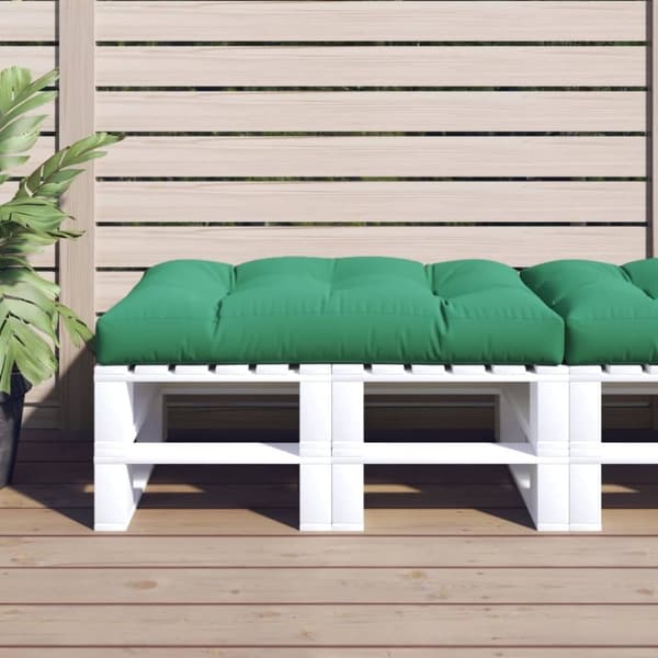 vidaXL pallehynde 120x80x12 cm stof grøn