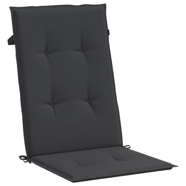 vidaXL stolehynder m. høj ryg 6 stk. 120x50x3 cm stof sort