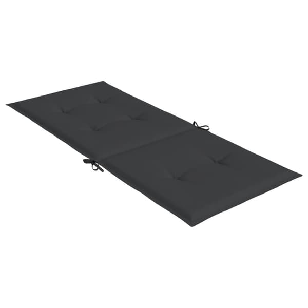 vidaXL stolehynder m. høj ryg 6 stk. 120x50x3 cm stof sort