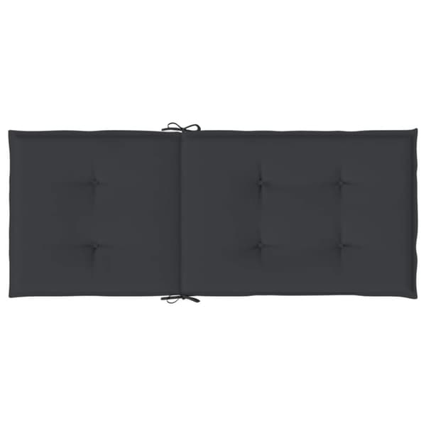 vidaXL stolehynder m. høj ryg 6 stk. 120x50x3 cm stof sort