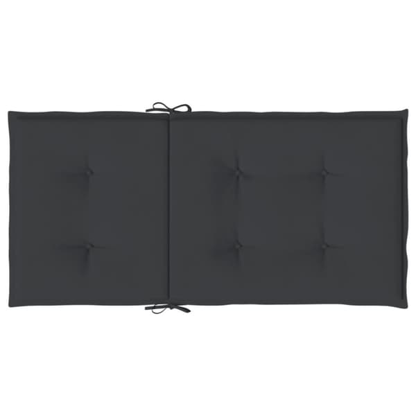 vidaXL stolehynde m. lav ryg 6 stk. 100x50x3 cm oxfordstof sort