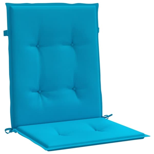 vidaXL stolehynde m. lav ryg 6 stk. 100x50x3 cm oxfordstof blå