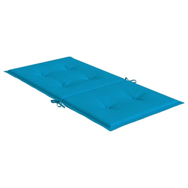 vidaXL stolehynde m. lav ryg 6 stk. 100x50x3 cm oxfordstof blå