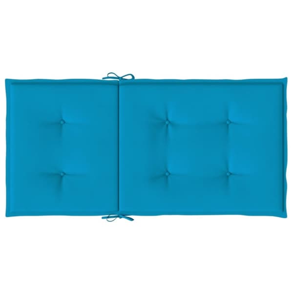 vidaXL stolehynde m. lav ryg 6 stk. 100x50x3 cm oxfordstof blå