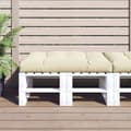Miniatyrbillede 9 af 9: vidaXL pallehynde 120x80x12 cm stof cremefarvet