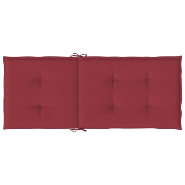 vidaXL hynder til havestol 6 stk. 120x50x3 cm vinrød