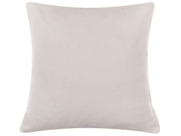 Uppsättning 2 Prydnadskuddar Beige Grå Bomull Påskharen 45 x 45 cm Fyrkantig