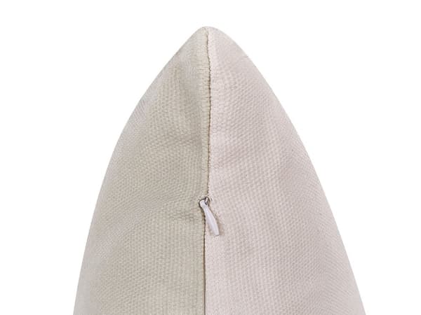 Uppsättning 2 Prydnadskuddar Beige Grå Bomull Påskharen 45 x 45 cm Fyrkantig