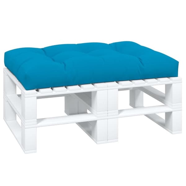 vidaXL pallehynde 120x80x12 cm stof blå