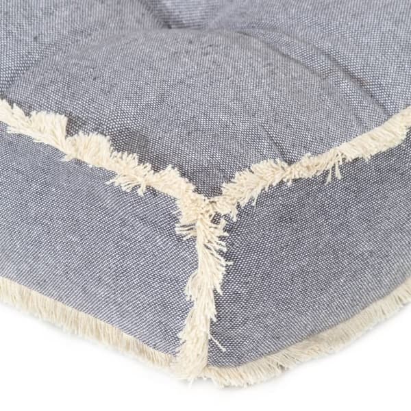vidaXL Dyna till pallsoffa blå 120x80x10 cm
