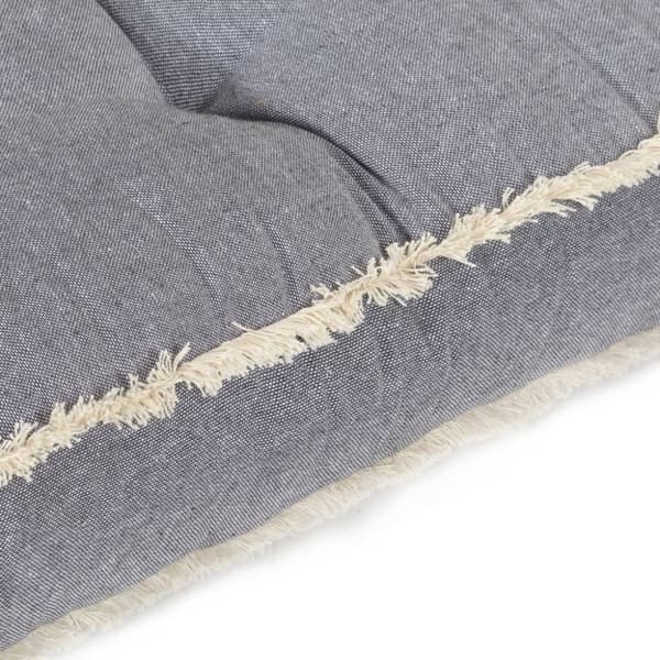 vidaXL Dyna till pallsoffa blå 120x80x10 cm