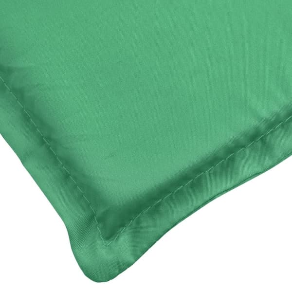 vidaXL Solsängsdyna grön 200x60x3 cm oxfordtyg