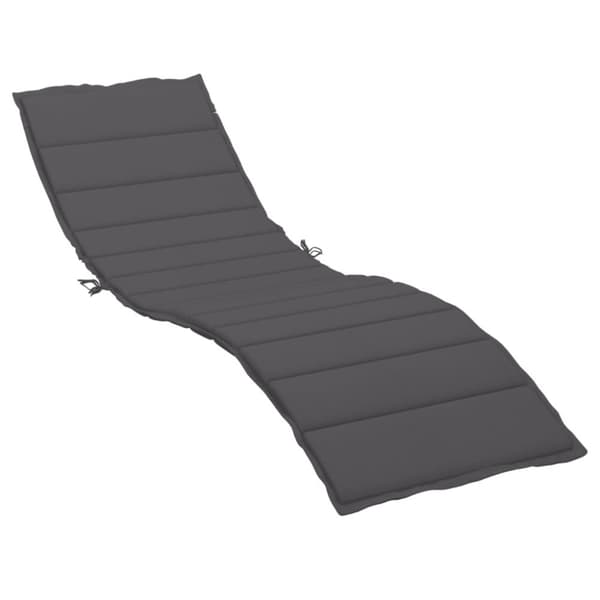 vidaXL hynde til liggestol 200x60x3 cm oxfordstof antracitgrå