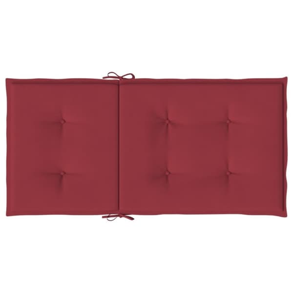 vidaXL Stolsdynor 6 st vinröd 100x50x3 cm oxfordtyg